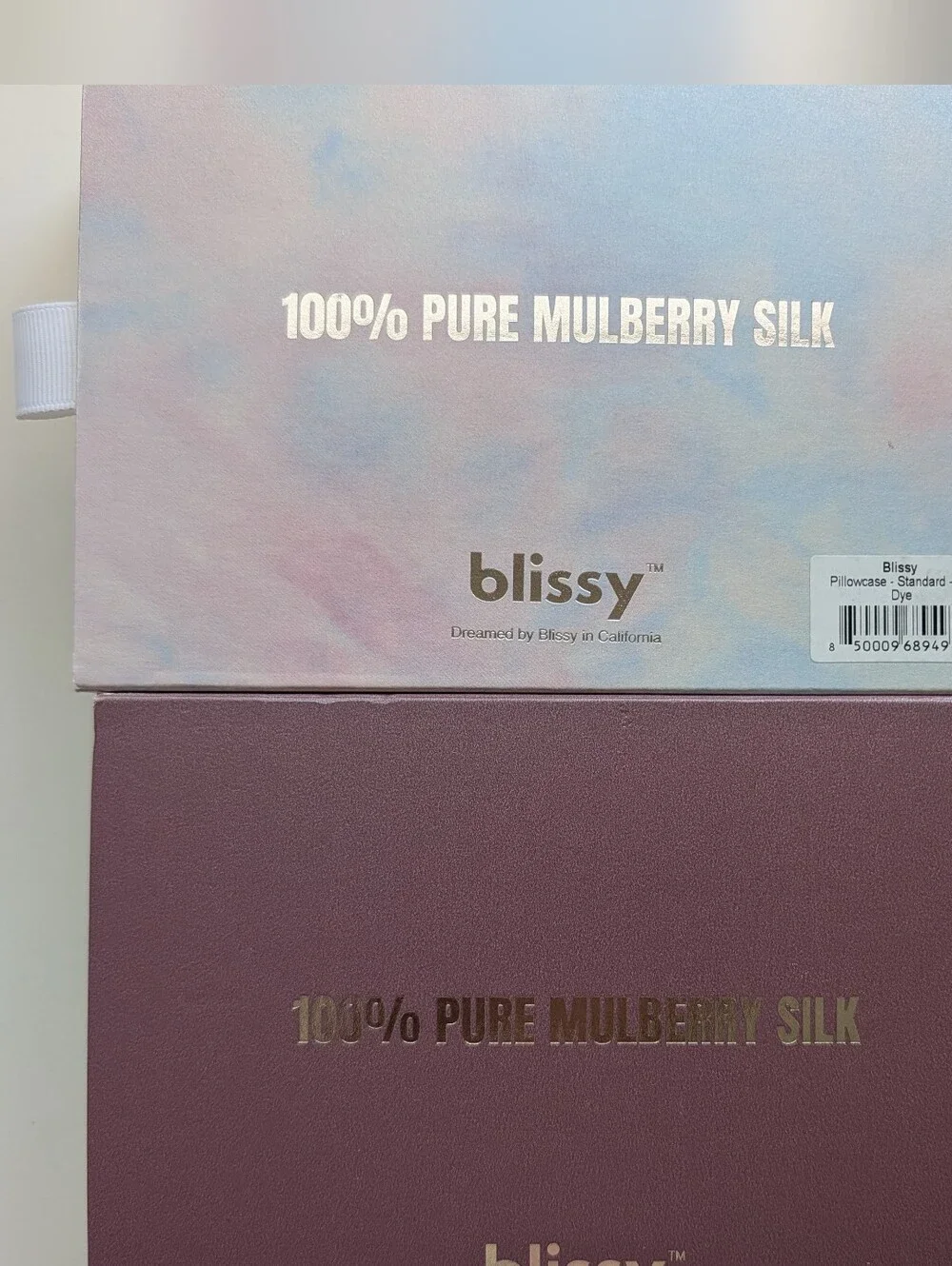 Blissy Silk Pillowcase Set - Tie-Dye & Plum